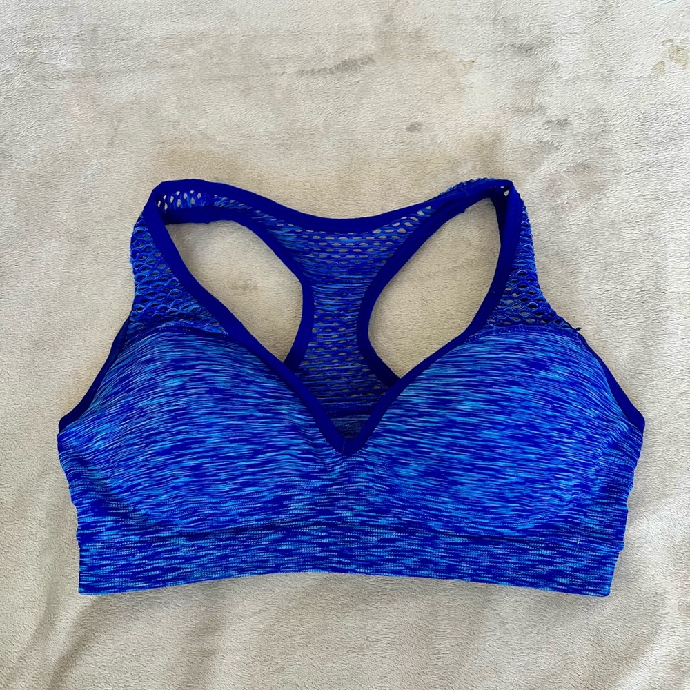PINK Victoria's Secret Blue Racerback Bra Intimates & Sleepwear